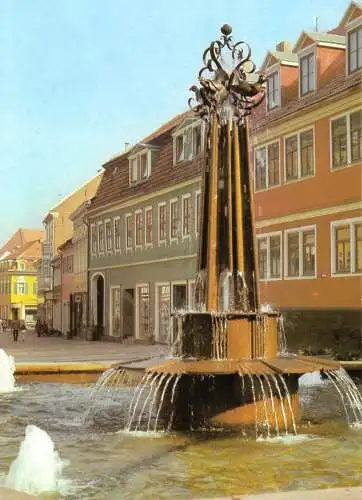 AK, Suhl, Brunnen  am Steinweg, 1981