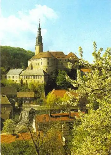 AK, Wesenstein Kr. Pirna, Blick zum Schloß, 1986