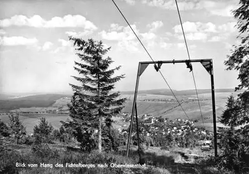 AK, Kurort Oberwiesenthal Erzgeb., Blick vom Hang des Fichtelbergs, 1978