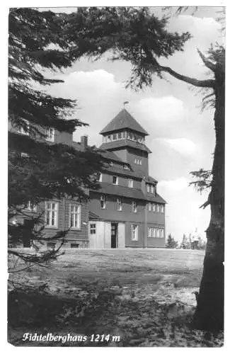 AK, Kurort Oberwiesenthal, Fichtelberghaus, 1958