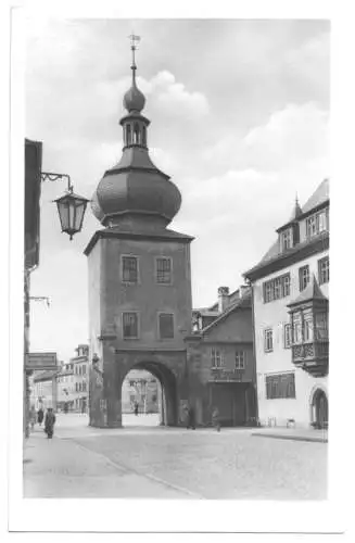 AK, Saalfeld Saale, Blankenburger Tor, 1955