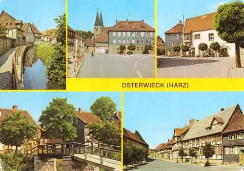 Ansichtskarte, Osterwieck Harz, fünf Abb., 1976