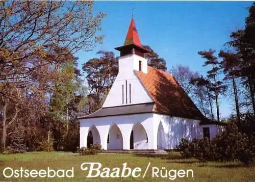 Ansichtskarte, Ostseebad Baabe Rügen, Kirche, 1992