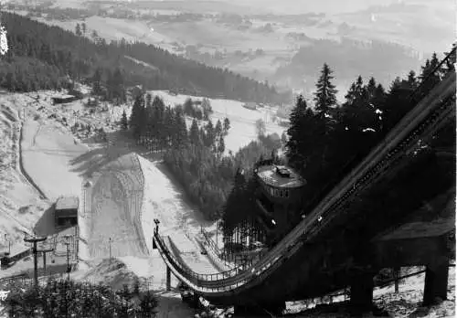 AK, Klingenthal Sa., Große Aschberg-Schanze, 1962