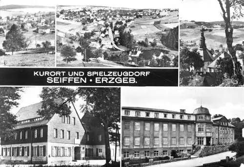 Ansichtskarte, Kurort Seiffen Erzgeb., fünf Abb., 1978
