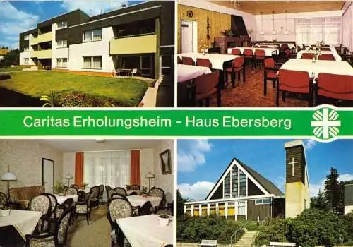 Ansichtskarte, Hohegeiß Oberharz, Caritas Erholungsheim Haus Ebersberg, 1981