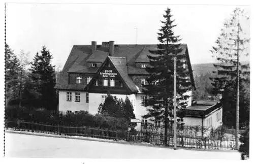 AK, Oberbärenburg Erzgeb., FDGB-Heim "Arno Lade", 1962