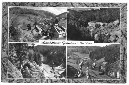 AK, Fehrenbach Thür., vier Abb., gestaltet, 1963