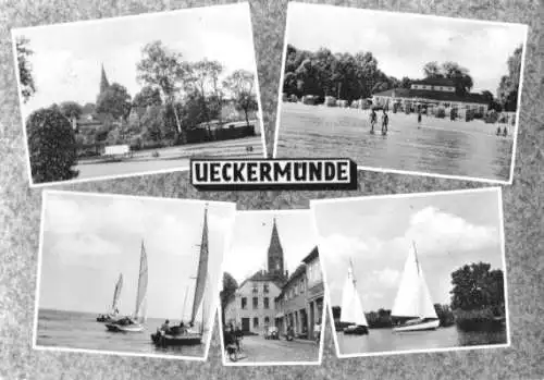 AK, Ueckermünde, fünf Abb., gestaltet, 1965