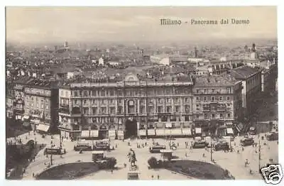 AK, Mailand, Milano, Panorama dal Duomo, 1914