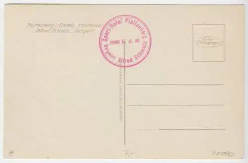 AK, Bergstadt Platten, Horní Blatná, Sporthotel Plattenberg, um 1936