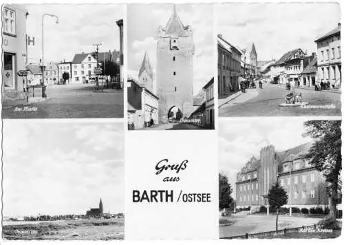 AK, Barth Ostsee, fünf Abb., 1961