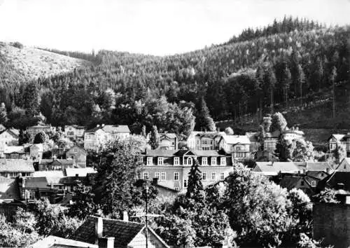 AK, Friedrichroda Thür., Blick zum Hotel Lange, 1965