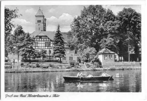 AK, Bad Klosterlausnitz, Teilansicht, 1952