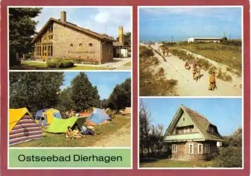 Ansichtskarte, Ostseebad Dierhagen, vier Abb., 1987