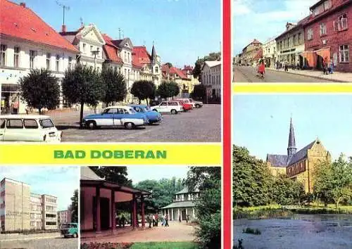 Ansichtskarte, Bad Doberan, 5 Abb., u.a. Oberschule, 1984