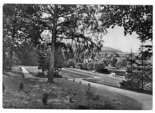 AK, Stecklenberg Ostharz, Im Kurpark, 1968