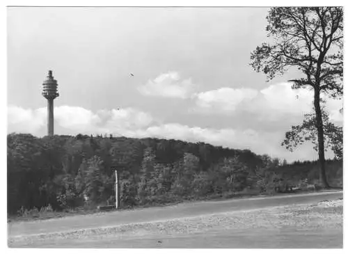 AK, Kyffhäuser, Blick von der Straße zum Fernsehturm Kulpenberg, 1967