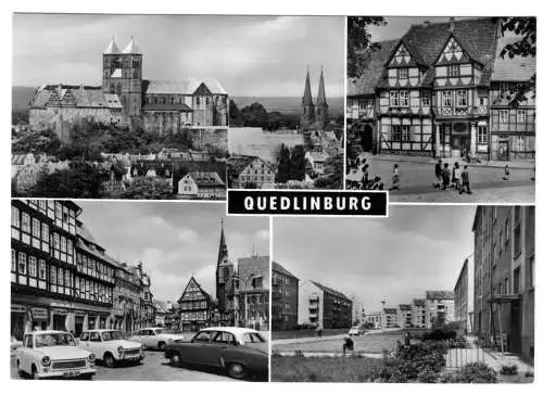 AK, Quedlinburg, vier Abb., 1971