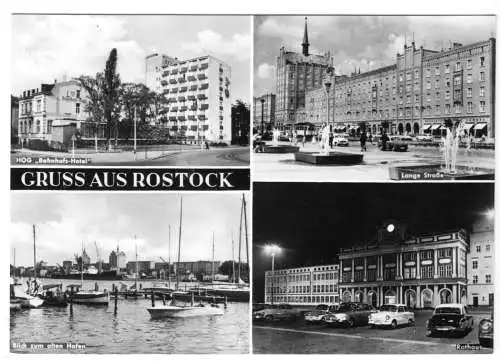 AK, Rostock, vier Abb., 1973