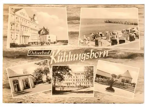 AK, Ostseebad Kühlungsborn, fünf Abb., gestaltet, 1965