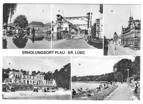 AK, Plau Kr. Lübz, fünf Abb., 1984