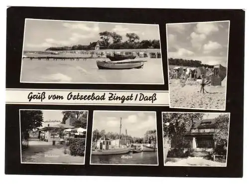 AK, Zingst Darss, fünf Abb., gestaltet, 1968