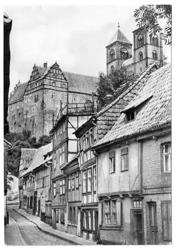 AK, Quedlinburg, Straßenpartie, 1970