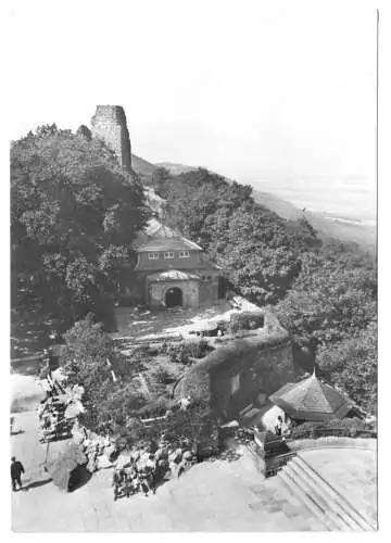 AK, Kyffhäuser, Blick vom Kyffhäuser-Denkmal zu Oberburg, 1968