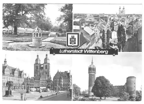 AK, Lutherstadt Wittenberg, vier Abb., 1967