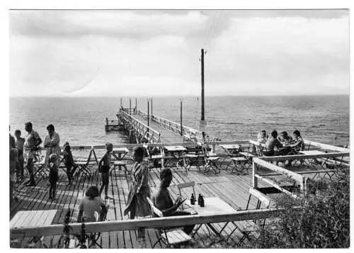 AK, Ostseebad Rerik, Seebrücke, belebt, 1966