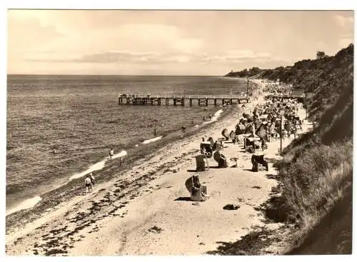 AK, Ostseebad Rerik, Strand belebt, 1969