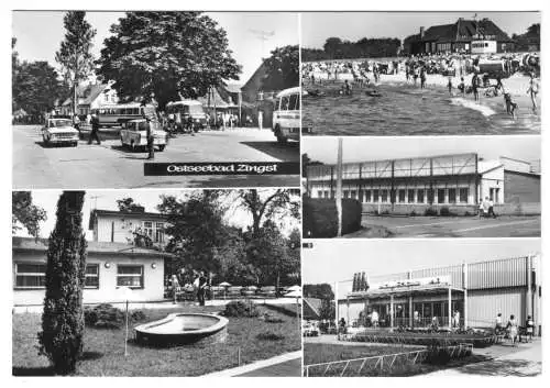 AK, Ostseebad Zingst Darss, fünf Abb., u.a. Kaufhalle, 1974