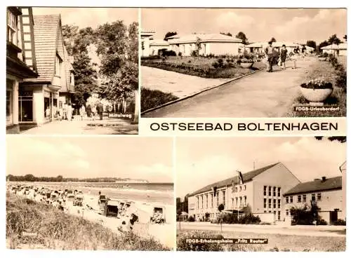 AK, Ostseebad Boltenhagen, vier Abb., 1972