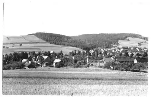 AK, Polenz Sächs. Schweiz, Kr. Sebnitz, Gesamtansicht, 1963