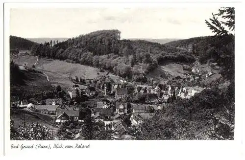 Ansichtskarte, Bad Grund Harz, Blick vom Roland, um 1958