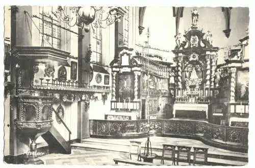 Ansichtskarte, Kevelaer, Innenansicht der Kerzenkapelle, um 1965
