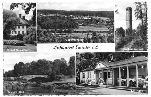 Ansichtskarte, Schieder i. Lippe, fünf Abb., 1959