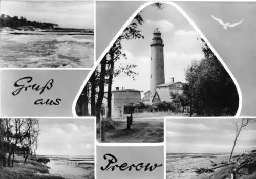 AK, Ostseebad Prerow Darß, vier Abb., gestaltet, 1961