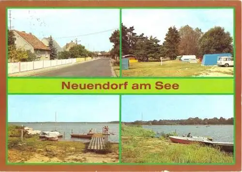 AK, Neuendorf am See, Kr. Lübben, vier Abb., 1984