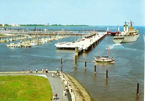 AK, Nordseeheilbad Cuxhaven, Neue Seebäderbrücke, um 1985