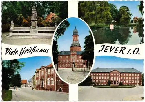 AK, Jever i. Oldb., fünf Abb., um 1963