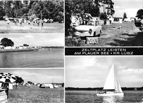 AK, Leisten Kr. Lübz, Zeltplatz am Plauer See, 1981