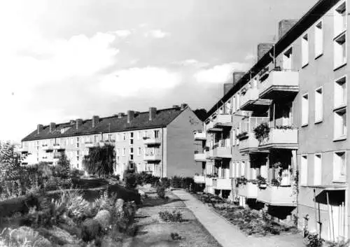 AK, Sternberg Meckl., Neubauten Leonhard-Frank-Str.