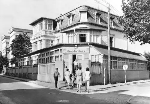 AK, Seebad Ahlbeck auf Usedom, FDGB-Erholungsheim "Strandschloß", 1969