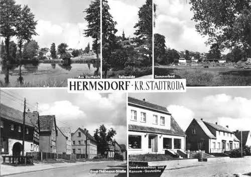 AK, Hermsdorf Kr. Stadtroda, fünf Abb., 1967