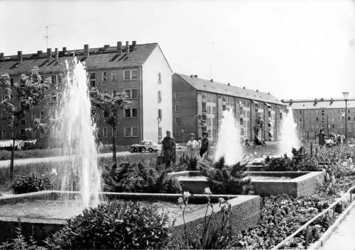 AK, Riesa (Elbe) 5, Neubauten an der Greifswalder Str., 1983