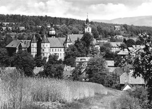 AK, Schleusingen Thür., Teilansicht, Blick vom Weißenberg, 1972