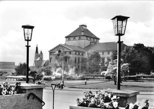 AK, Nordhausen, Blick zum Theater, 1966