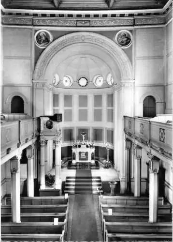 AK, Berlin Wannsee, Nikolskoe, Kirche "St. Peter u. Paul", Innenansicht, um 1960